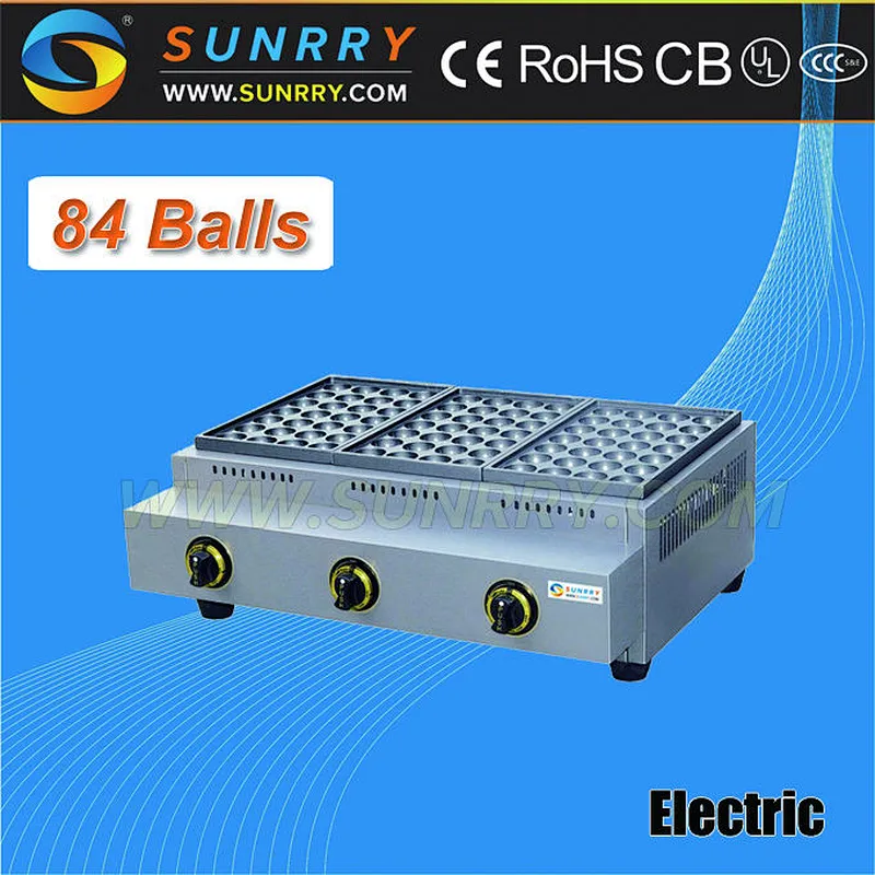 Electric cake baker oven for baking 84 ball per time fish ball grill (SUNRRY SY-FB84)