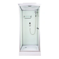 AJL-15C03 China OEM Square Style Custom White Shower Cabin And Price