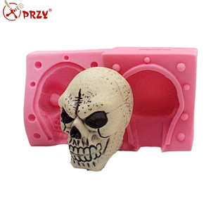 horrible Skeleton 3d silicone molds silicone Mousse cake mould Halloween DIY barking molds