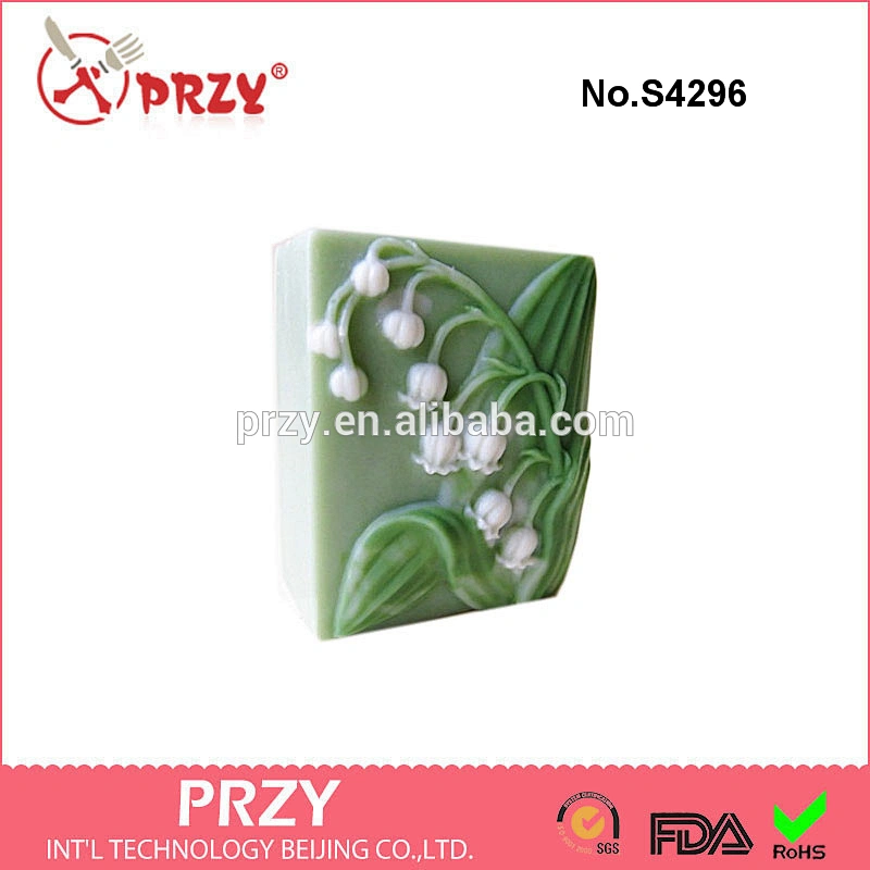 S4296 Lily of the Valley Silicone Soap Mold Eco-Friendly Silicone Handmade Soap Mold