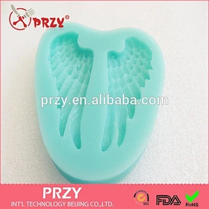 fondant angel wing cake decor , fondant cake decor silicone mold