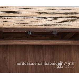 Antique chinese wooden bedroom natural color tall cabinet