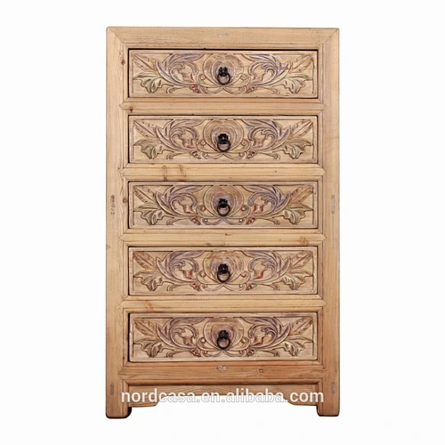 Chinese home decor aged antique furniture living room cabinet