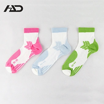 Cotton jacquard pile sport cycling socks