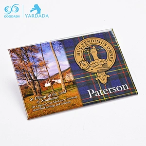 Custom rectangle decoration landscape pattern souvenir fridge magnets