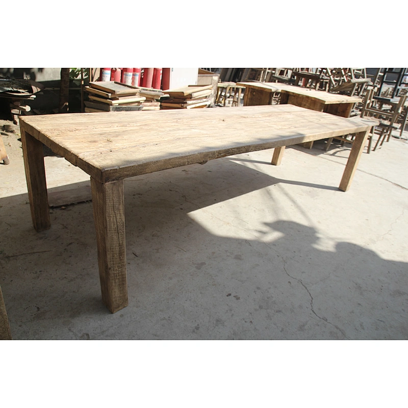 Chinese Long raw rustic dinning table