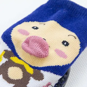 high quality silicone 3d knitting kids anti slip floor home animal baby socks