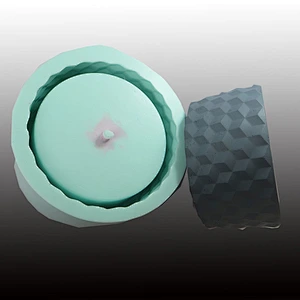 Nordic cement storage tray decoration silica gel resin cylindrical geometry large flowerpot silicone mold Concrete