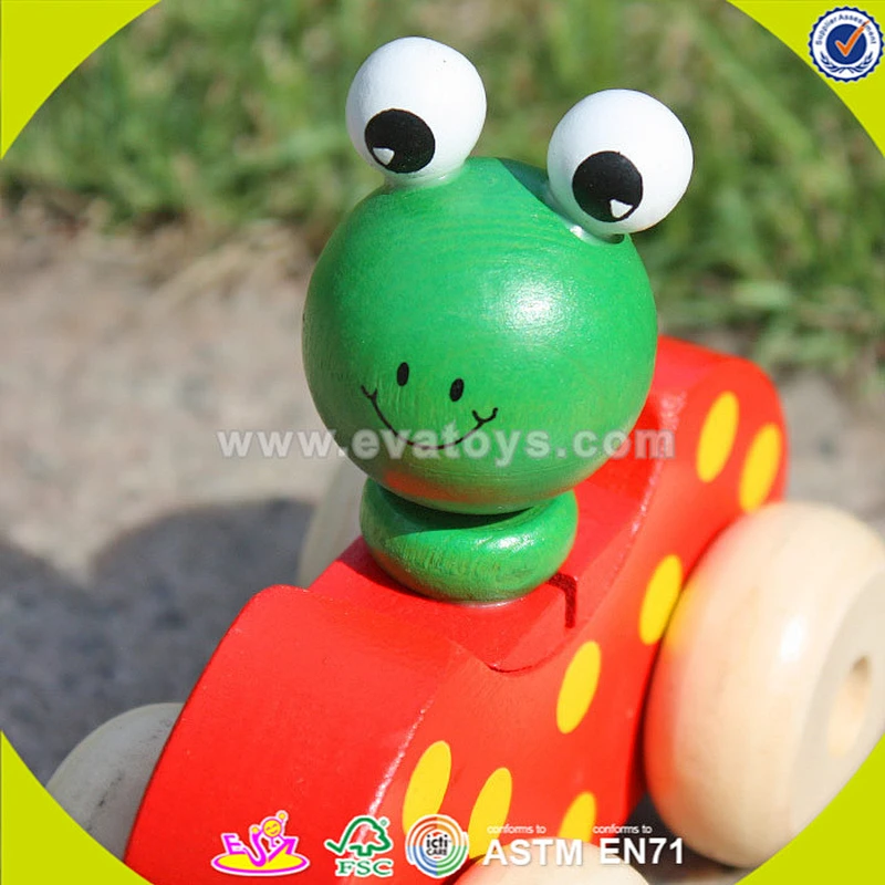wholesale wooden animal car toy, lovely wooden animal car toy, popular wooden animal car toy W04A141