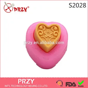 3D Silicone Soap Mold, Heart Chocolate Mold, Crafts DIY Forms mold