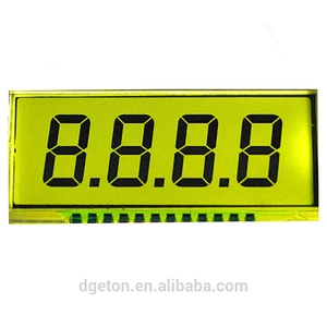 TN 4 digits 7 segment very small LCD screen OEM factory