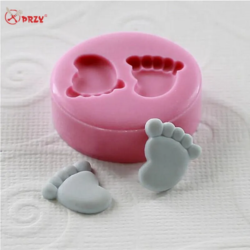Mini 12mm feet mold Silicone Fondant molds for Cake decorating tools Cookie mold foot Chocolate silicone moulds