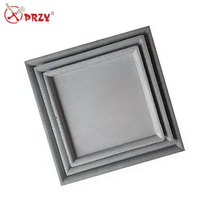 PRZY Cement life supplies decorations silicone mould Square Concrete case Tray Molds
