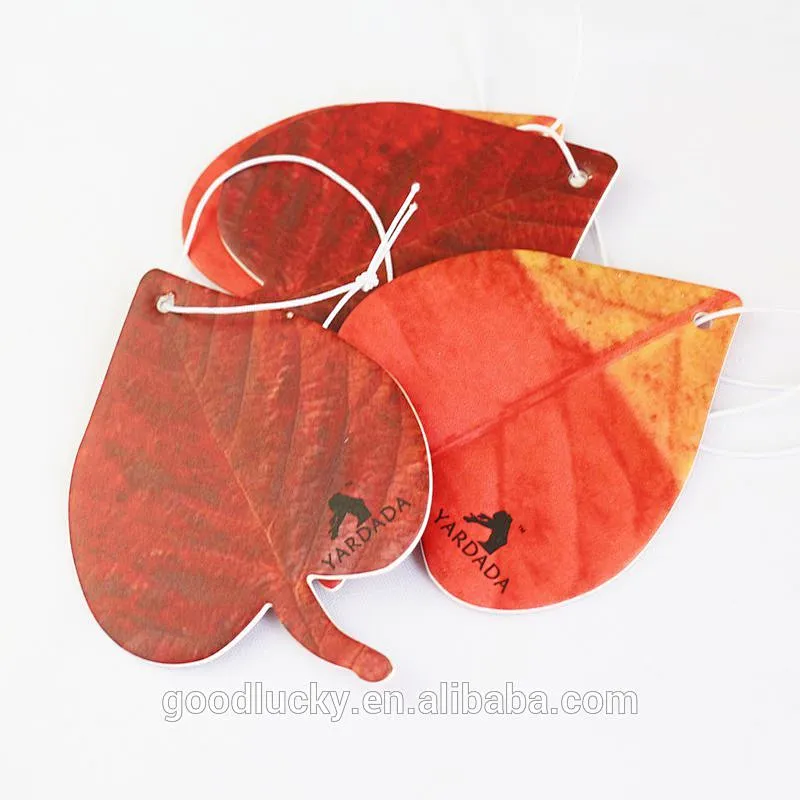 custom desgin hanging perfume paper car air freshener