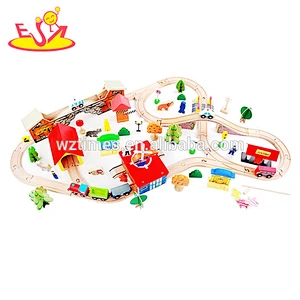 wholesale creative wooden train tracks toy for kids W04C060