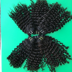 No Shedding no tangle raw indian curly hair cuticle aligned indian hair wholesale indian temple hair