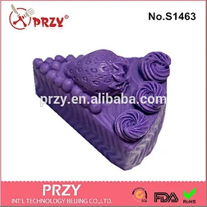 Strawberry 3d soap mold silicone mold for candle silicone soap mould