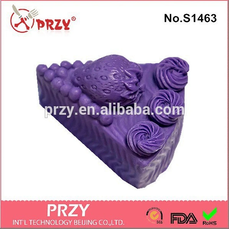 Strawberry 3d soap mold silicone mold for candle silicone soap mould