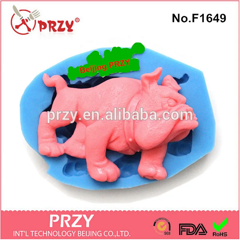 2015 hotsale sugarcraft fondant animal silicone molds for cake decorating