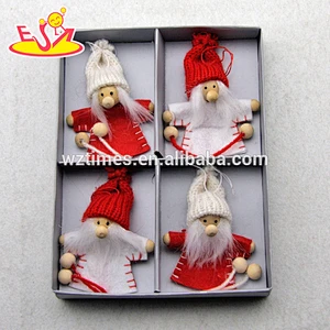 2018 New products baby cartoon characters wooden Christmas dolls W02A224