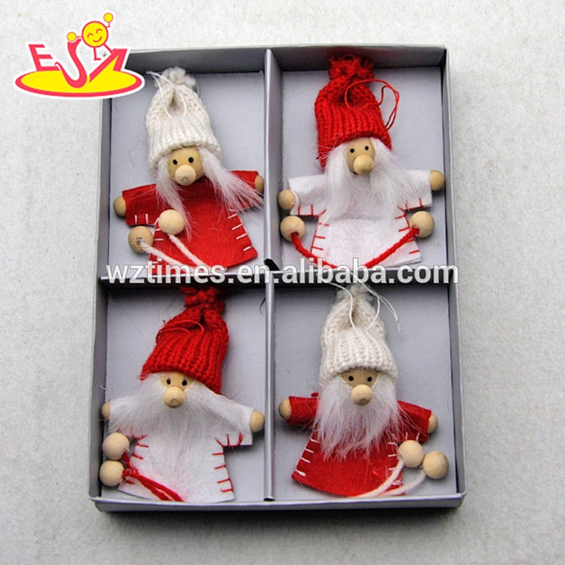 2018 New products baby cartoon characters wooden Christmas dolls W02A224