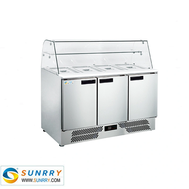 Stainless Steel Pizza Refrigerator Cooler Table