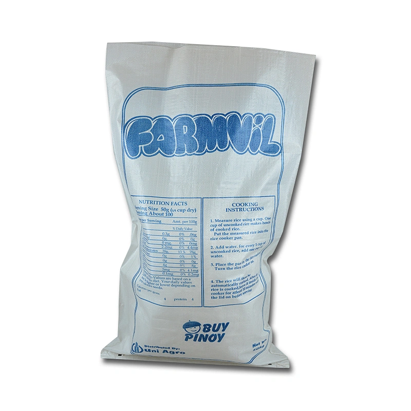 China manufacture woven plastic bag corn seed bag rice bag 25kg