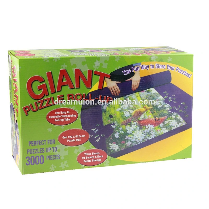 GIANT PUZZLE ROLL-UP MAT JIGSAW JUMBO LARGE 3000 PIECES FUN GAME EASY STORAGE--