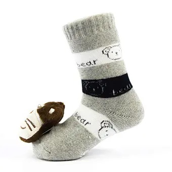 Oem Custom 3d cartoon pattern newborn cotton ankle socks non slip infant rubber sole toddler Socks baby cute kids