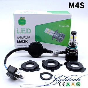 M4S 30W LED 4 Sides Motorcycle Headlights
