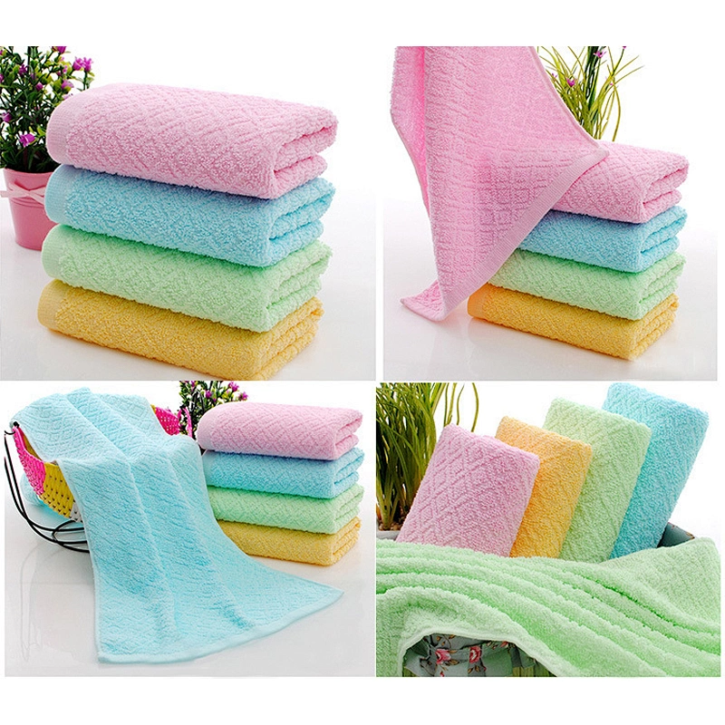 Hot Sale In Stock  Free Design  Promotional Soft  Bath Towel  With Elegant Embroidery Logo