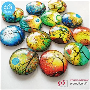 China factory custom new decoration for home crystal glass fridge magnet magnets for fridges