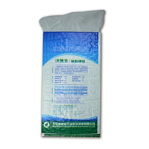 Custom wholesale pp woven manufacturer vegetables fertilizer bag 40kg