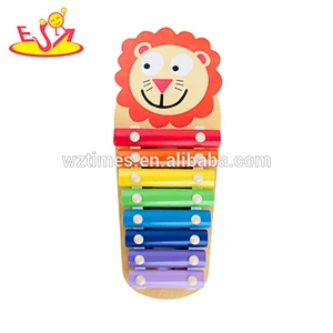 2018 wholesale kids wooden animal xylophone fashion baby wooden animal xylophone children wooden animal xylophone W07C051
