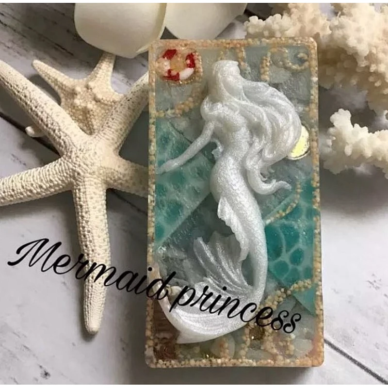 Mermaid soap mold silicone mould PRZY