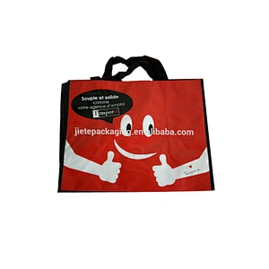 Hot sale new design plastic laminated pp Non Woven Tote Grocery Bag
