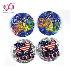 Metal badge anime blank button badge wholesale custom logo personalized safety pin for children