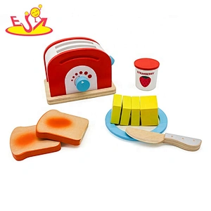 2019 New hottest pretend play wooden toy toaster for children W10D224