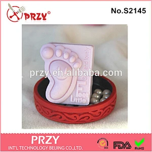 DIY handmade feet design silicone molds for soap making
