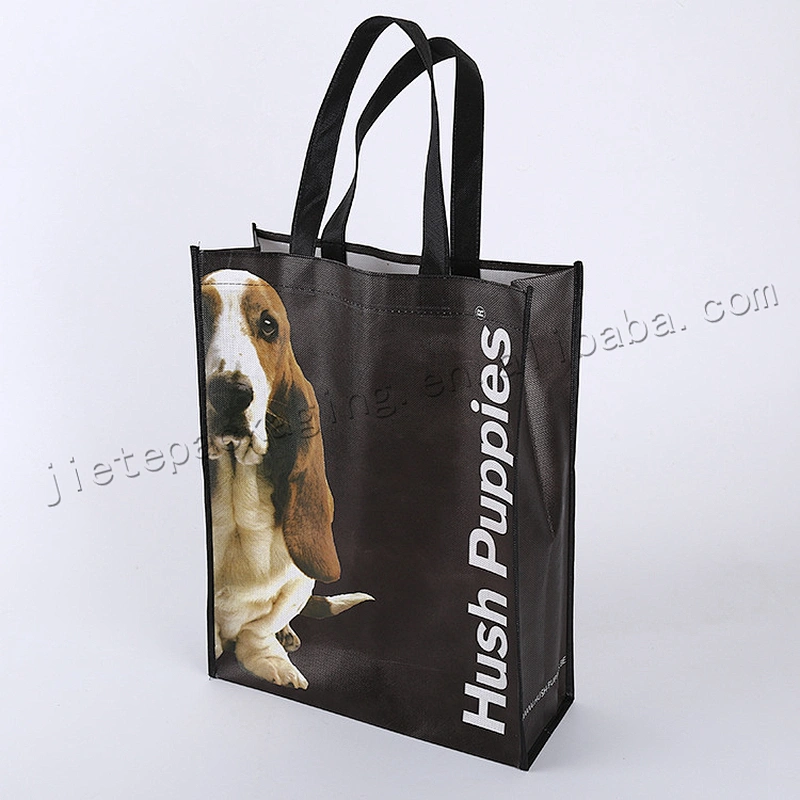 Cheap reusable stand up bopp laminated pp non woven shopping bag for market