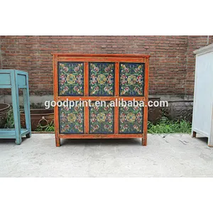 Tibetan furniture/antique hand painted cabinet