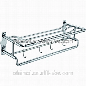 KL-HF-8817 Made In China Guangzhou Kingsun Bathroom Storage Tower Rack With Hook