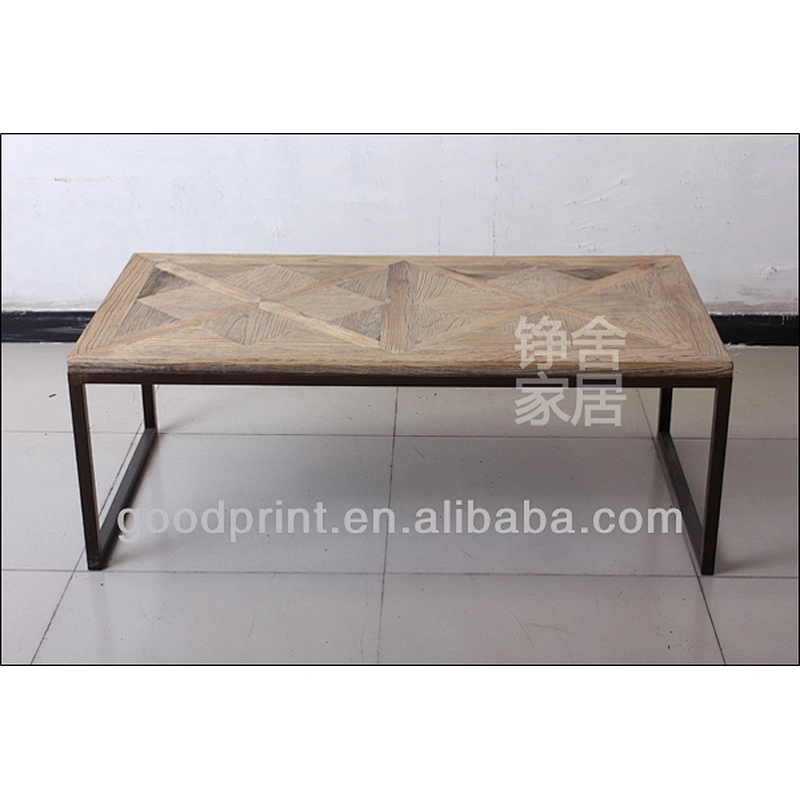 Industrial furniture reclaimed wooden coffee table