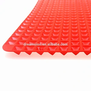 Pyramid Pan Non Stick Fat Reducing Silicone Cook Mat Oven Baking Tray Sheets EV4 Popular