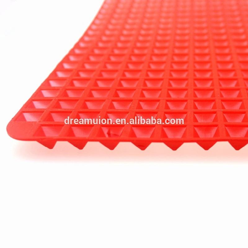 Pyramid Pan Non Stick Fat Reducing Silicone Cook Mat Oven Baking Tray Sheets EV4 Popular