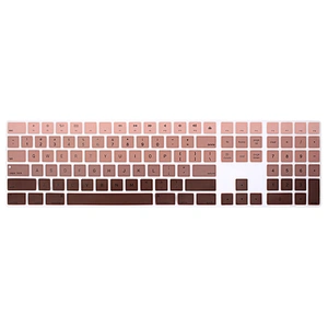 Rainbow laptop silicone keyboard skin keyboard protector for Magic Keyboard with Numeric Keypad A1843 MQ052LL/A Released in 2017