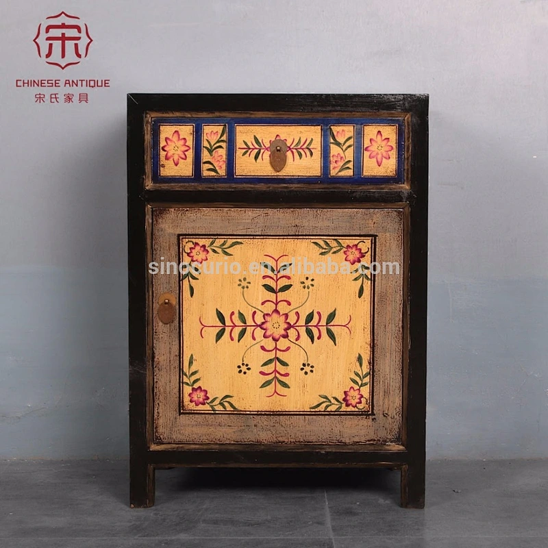 wholesale furniture china chinese antique furniture painted nightstand