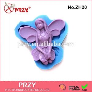 Angel girl silicone mold/girl handmade chocolate mold
