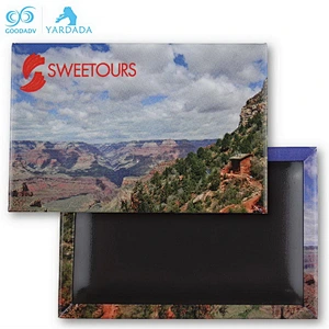 Custom souvenir colour 3d printed cheap tin fridge magnet for promotion