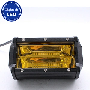 Led Fog Lights, Waterproof 72W Yellow Flood Led Cube Light Off Road Driving Lights Light Bar for Jeep ATV Truck